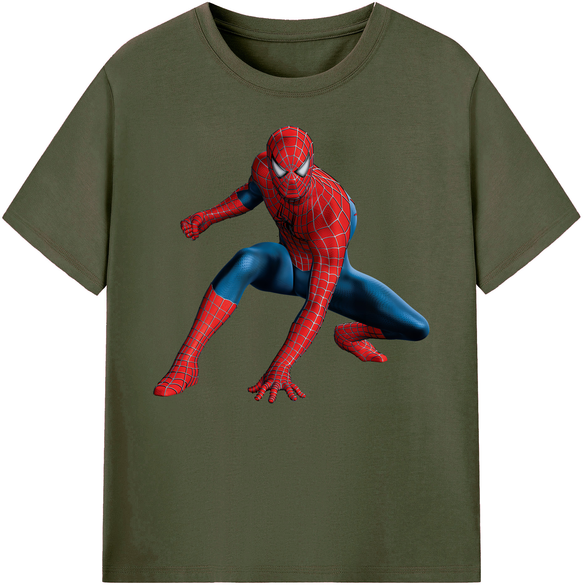（画像用） Spider Man スパイダーマン 綿100％ メンズ半袖Tシャツ｜肌触りやわらか＆通気性